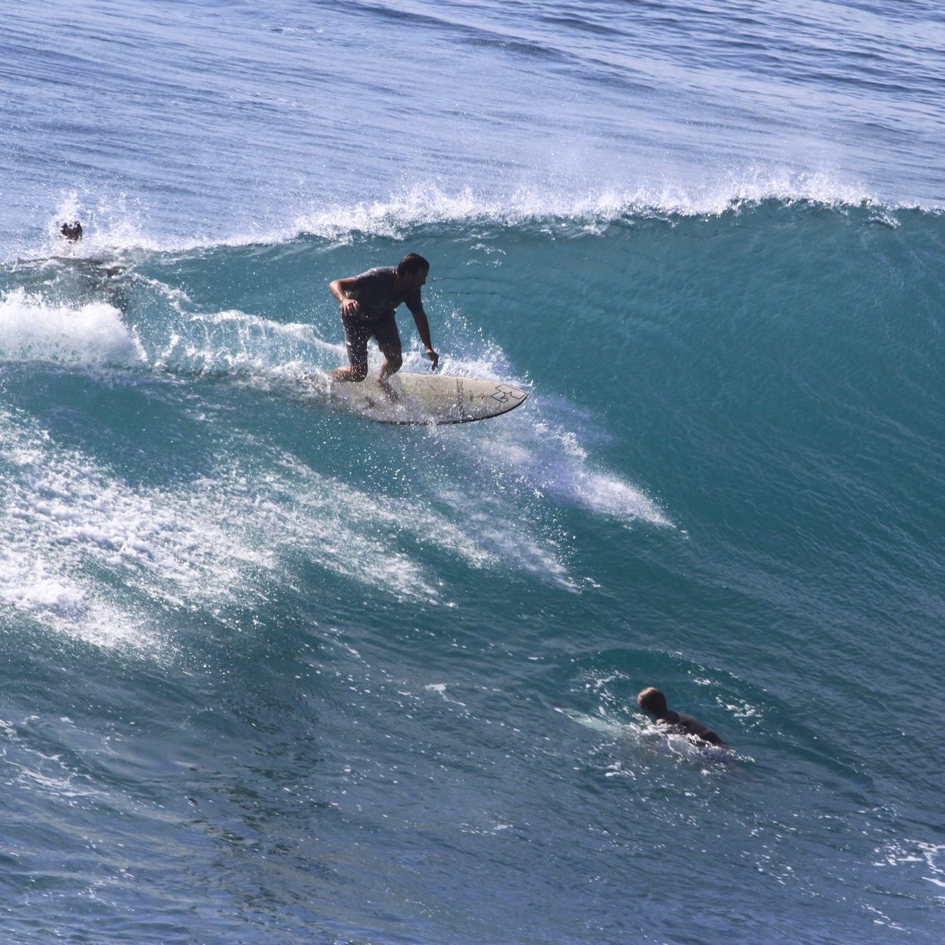 Surfing at Uluwatu Bali